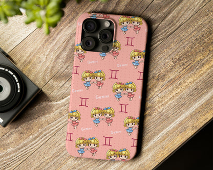 Zodiac sign cute cartoon girls iPhone case