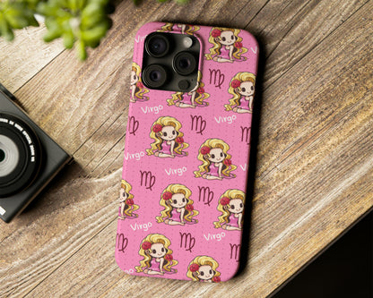 Zodiac sign cute cartoon girls iPhone case