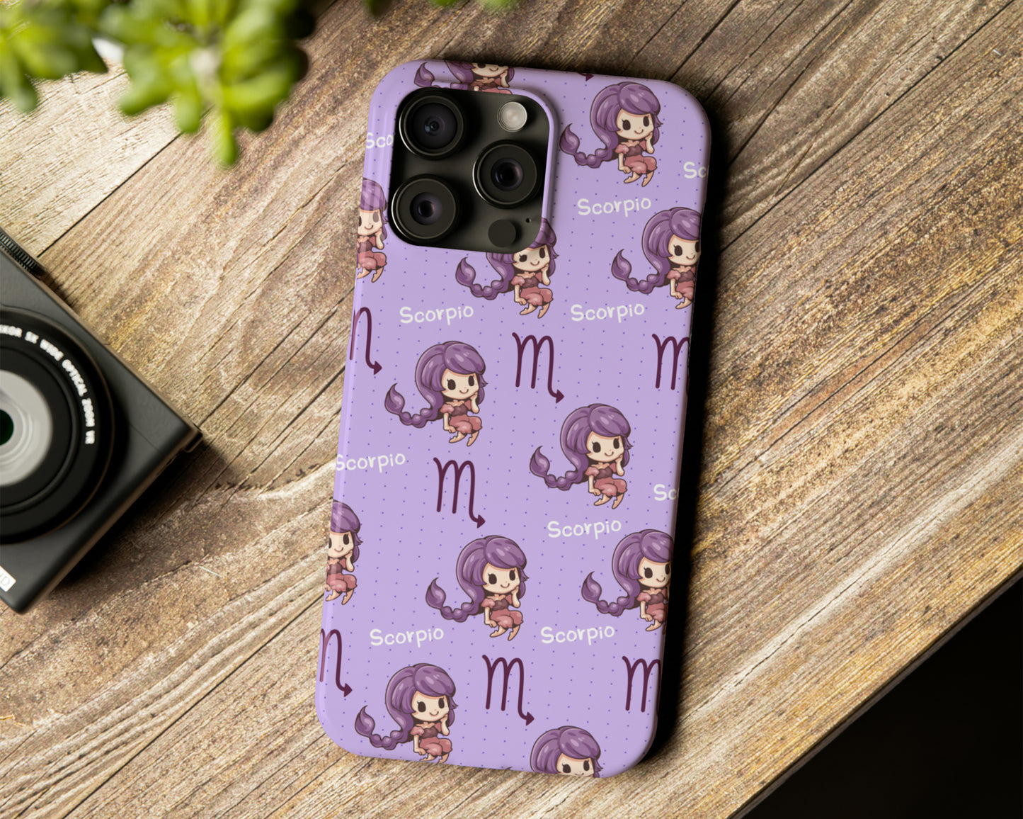 Zodiac sign cute cartoon girls iPhone case