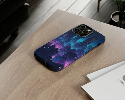 Night cities in anime style iPhone case