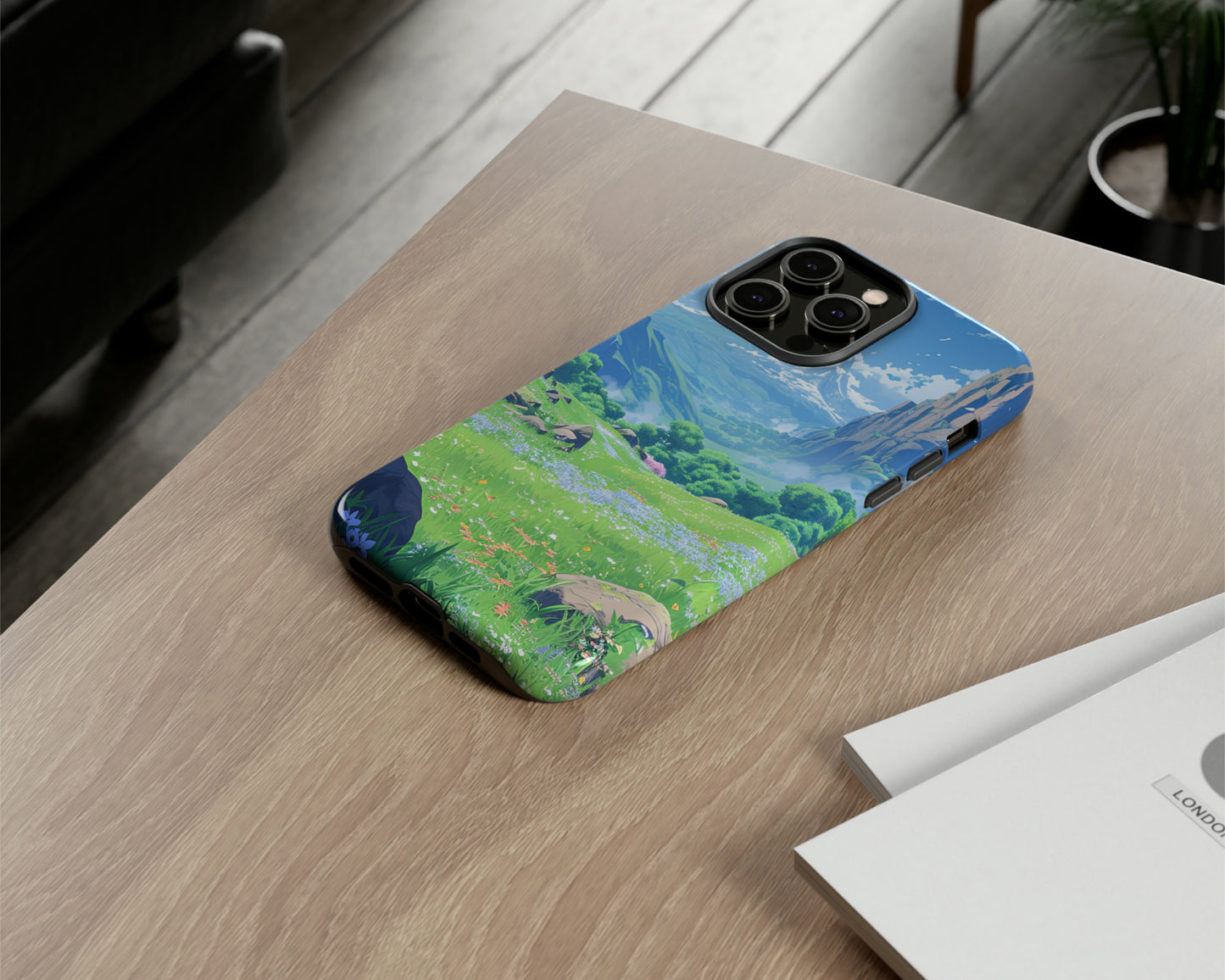 Game backgrounds in anime style iPhone case