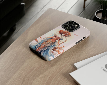 Scorpio Zodiac sign watercolor Goddess iPhone case