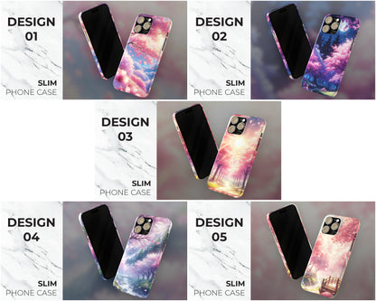 Sakura forests in anime style iPhone case