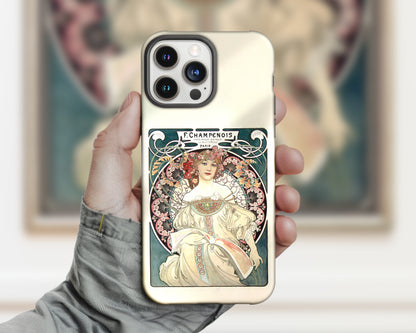 Alphonse Maria Mucha - F. Champenois Imprimeur-Editeur iPhone case