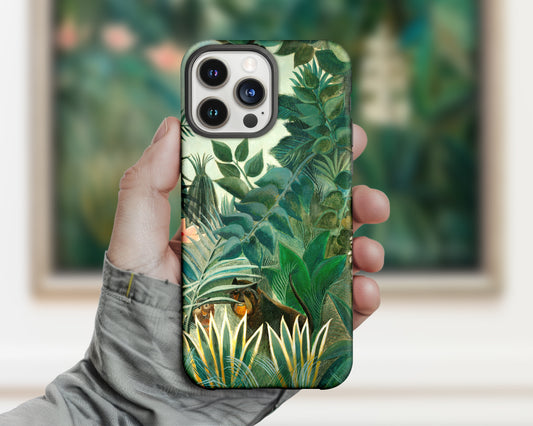 Henri Rousseau - The Equatorial Jungle iPhone case