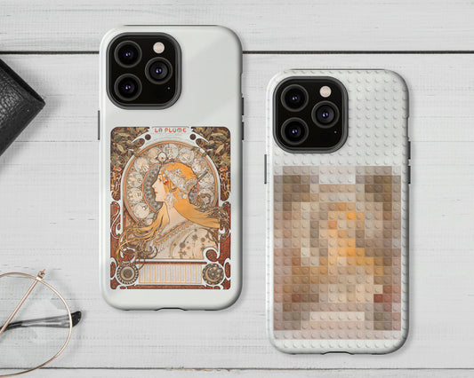 Alphonse Maria Mucha - Zodiaque (La Plume) iPhone case