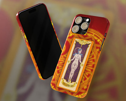 Capricorn Zodiac sign Clow card on magic circle anime iPhone case