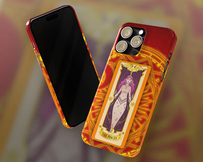 Pisces Zodiac sign Clow card on magic circle anime iPhone case