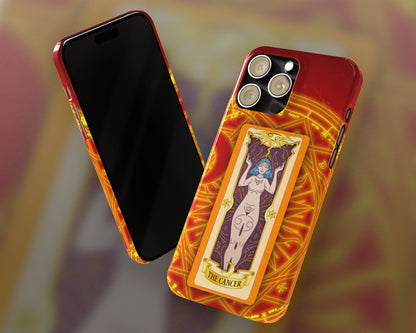 Cancer Zodiac sign Clow card on magic circle anime iPhone case