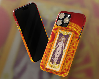 Leo Zodiac sign Clow card on magic circle anime iPhone case