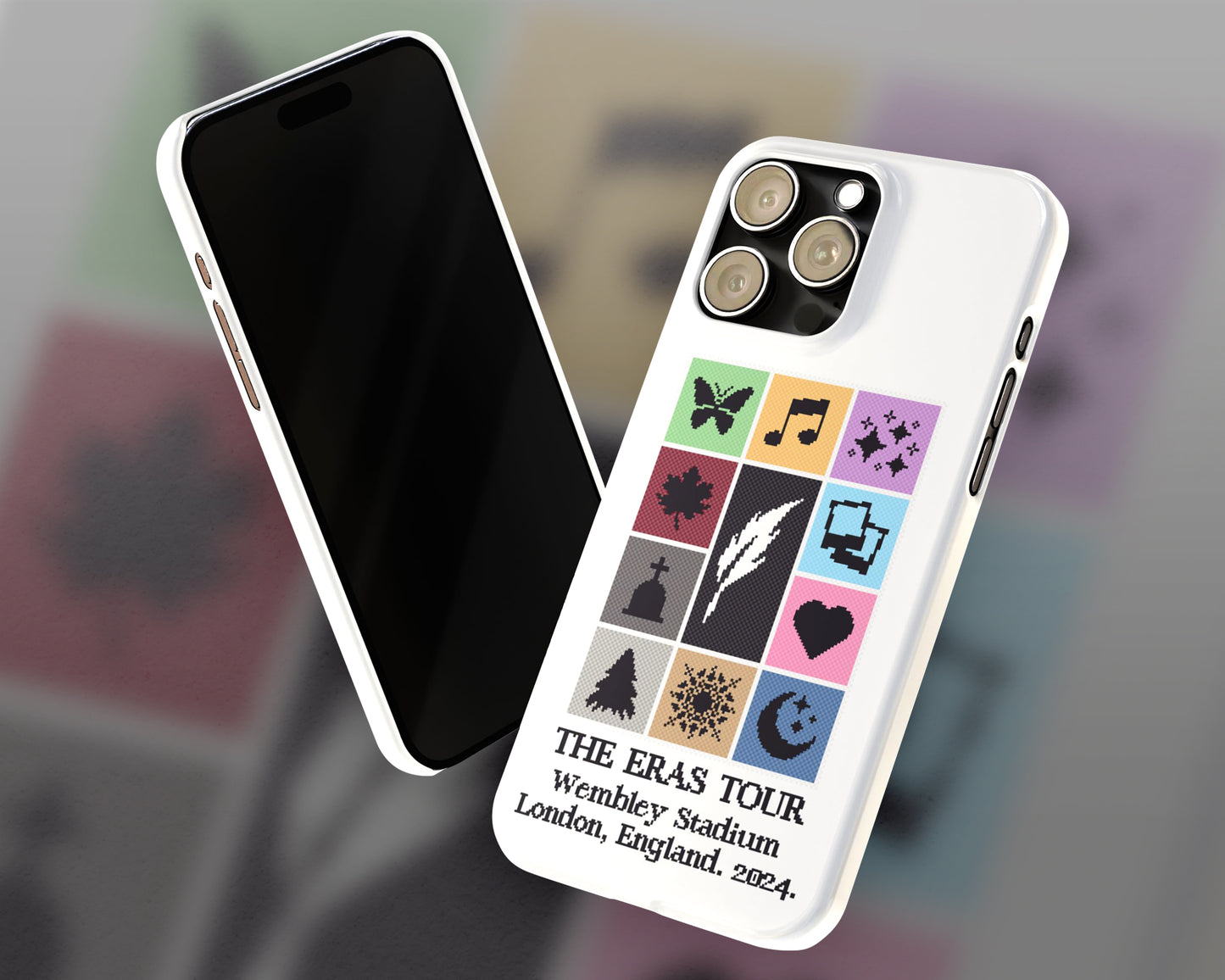 The Eras Tour pixel art style iPhone case