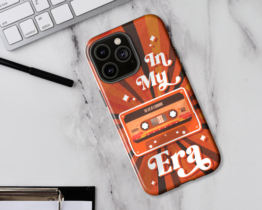 In my Life of Showgirl era vintage cassette tape iPhone case