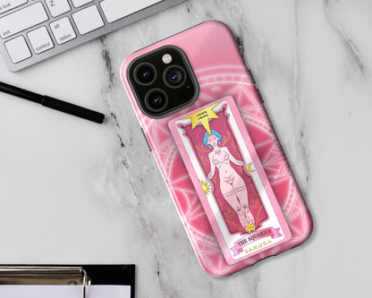 Aquarius Zodiac sign Sakura card on magic circle anime iPhone case