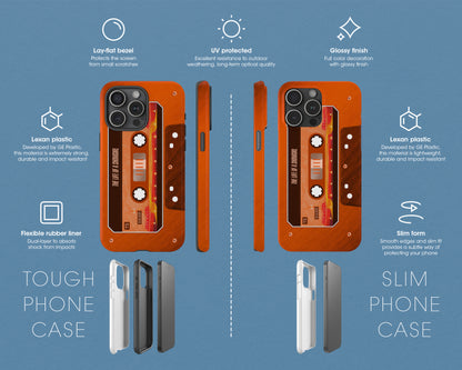 Life of Showgirl era cassette tape iPhone case