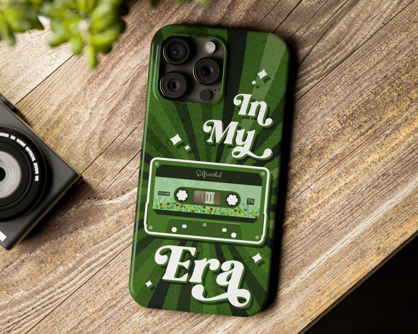 In my Self-titled era vintage cassette tape iPhone case