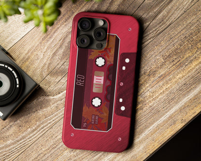 Red era cassette tape iPhone case