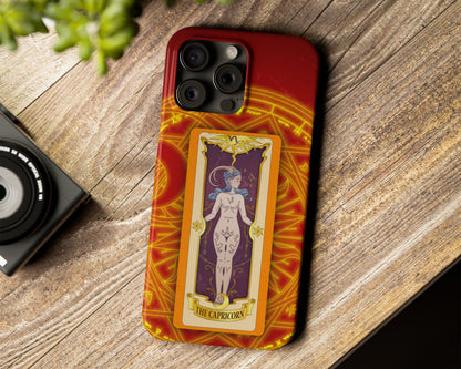 Capricorn Zodiac sign Clow card on magic circle anime iPhone case