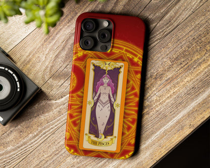 Pisces Zodiac sign Clow card on magic circle anime iPhone case