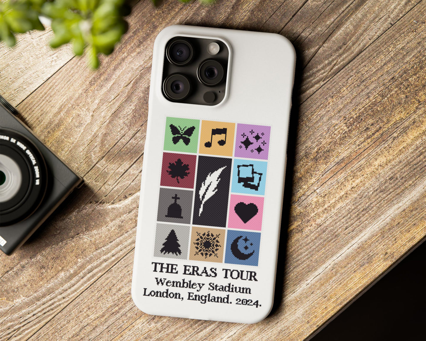 The Eras Tour pixel art style iPhone case