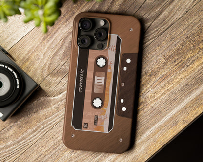 Collection of The Eras cassette tape iPhone case