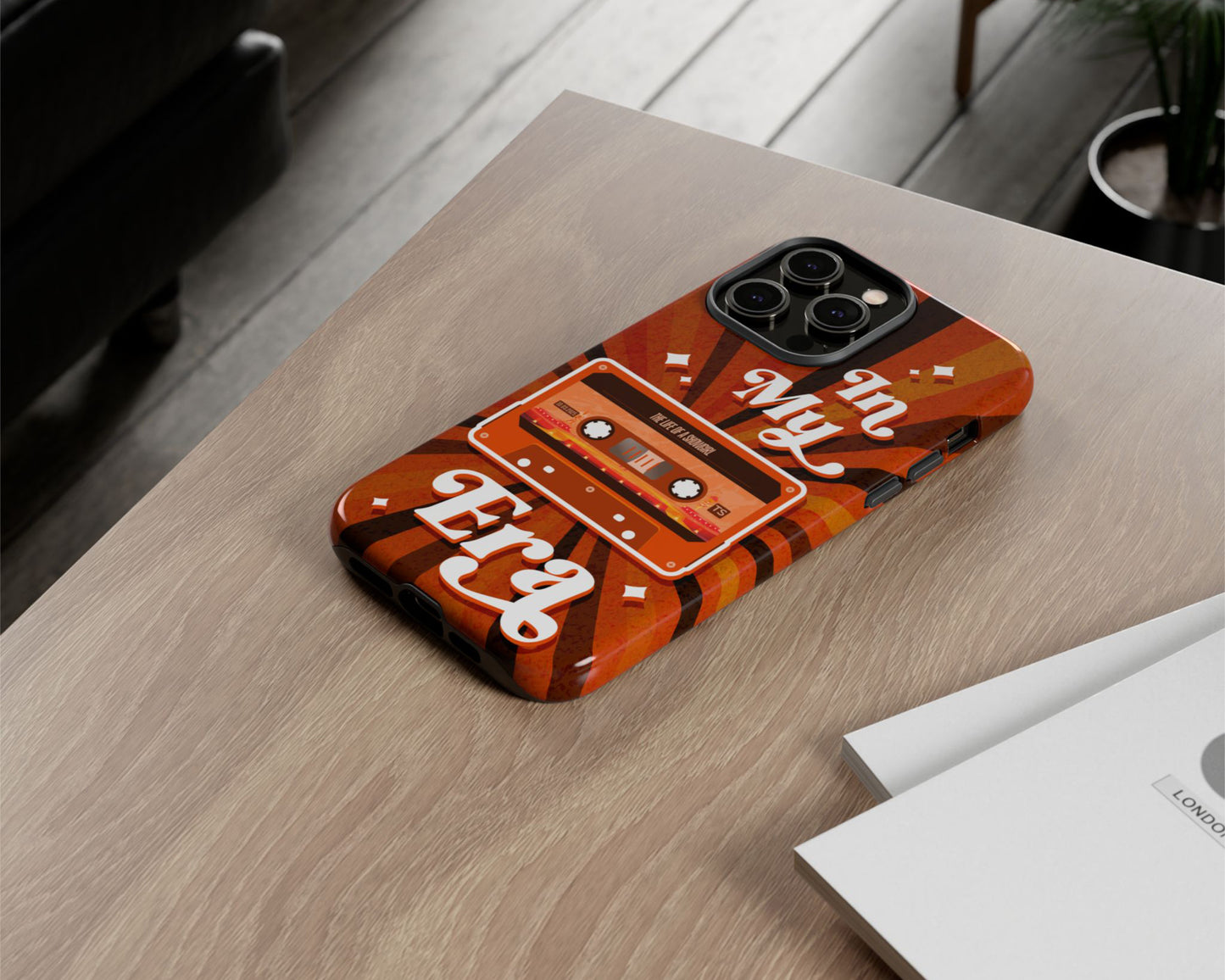 In my Life of Showgirl era vintage cassette tape iPhone case