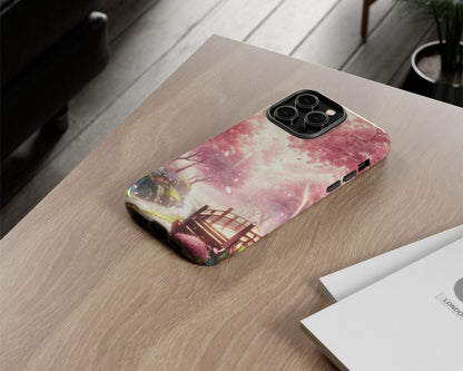 Sakura forests in anime style iPhone case