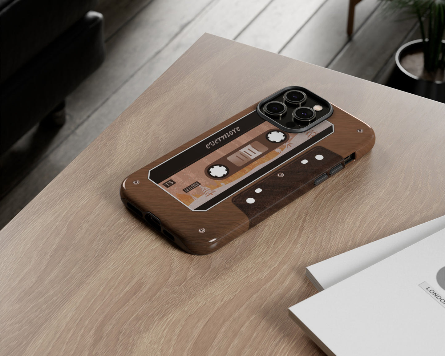 Evermore era cassette tape iPhone case