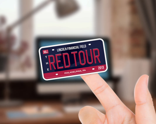 The Red Tour sticker
