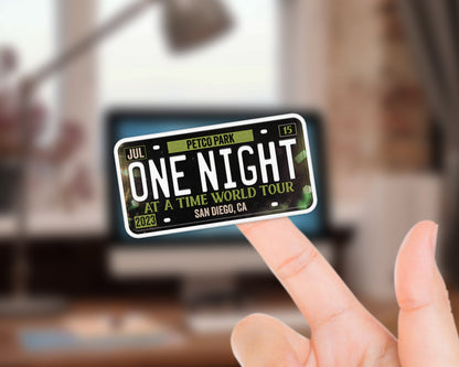 One Night at a Time World Tour sticker