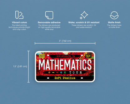 The Mathematics Tour sticker