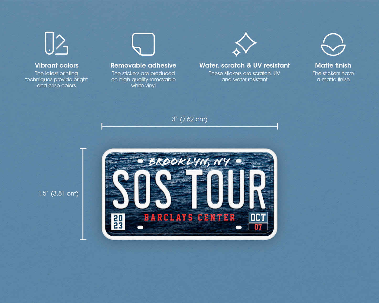 SOS Tour sticker