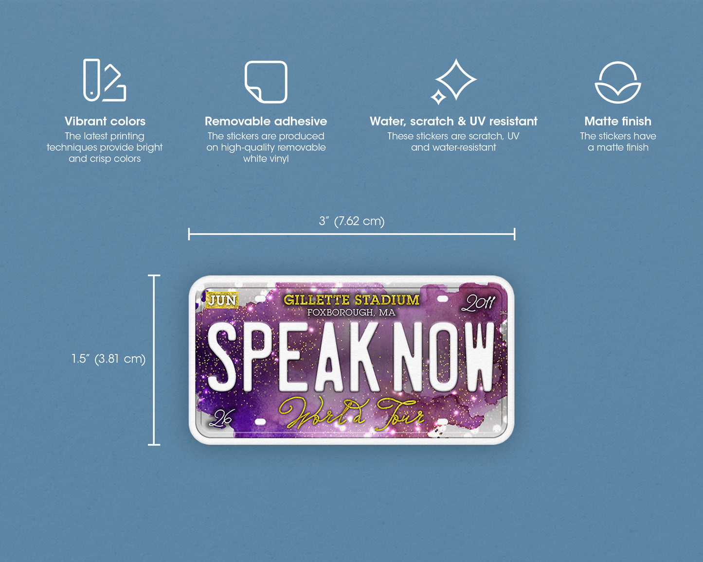 Speak Now World Tour sticker