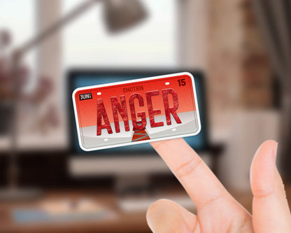 Anger emotion sticker