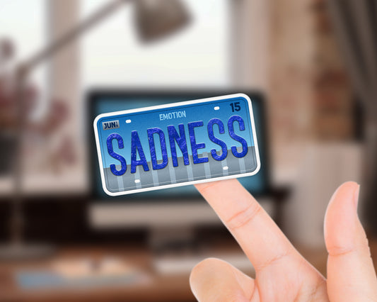 Sadness emotion sticker