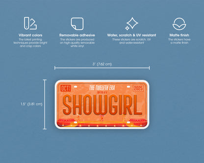 Life of Showgirl era sticker