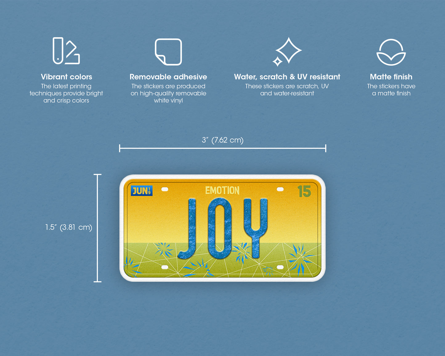 Joy emotion sticker