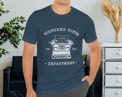Tortured Poets Dept. est. 2024 unisex jersey short sleeve t-shirt
