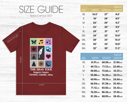 The Eras Tour pixel art style unisex jersey short sleeve t-shirt