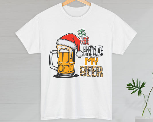 Ho Ho Hold My Beer unisex classic graphic tee