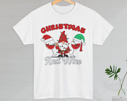 Christmas and Wine unisex classic graphic tee