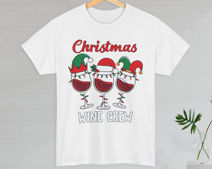 Christmas Wine Crew unisex classic graphic tee