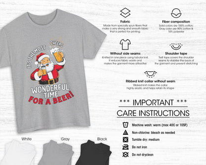 It's the Most Wonderful Time for a Beer unisex classic graphic tee