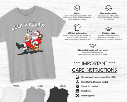 Beer & Relax unisex classic graphic tee