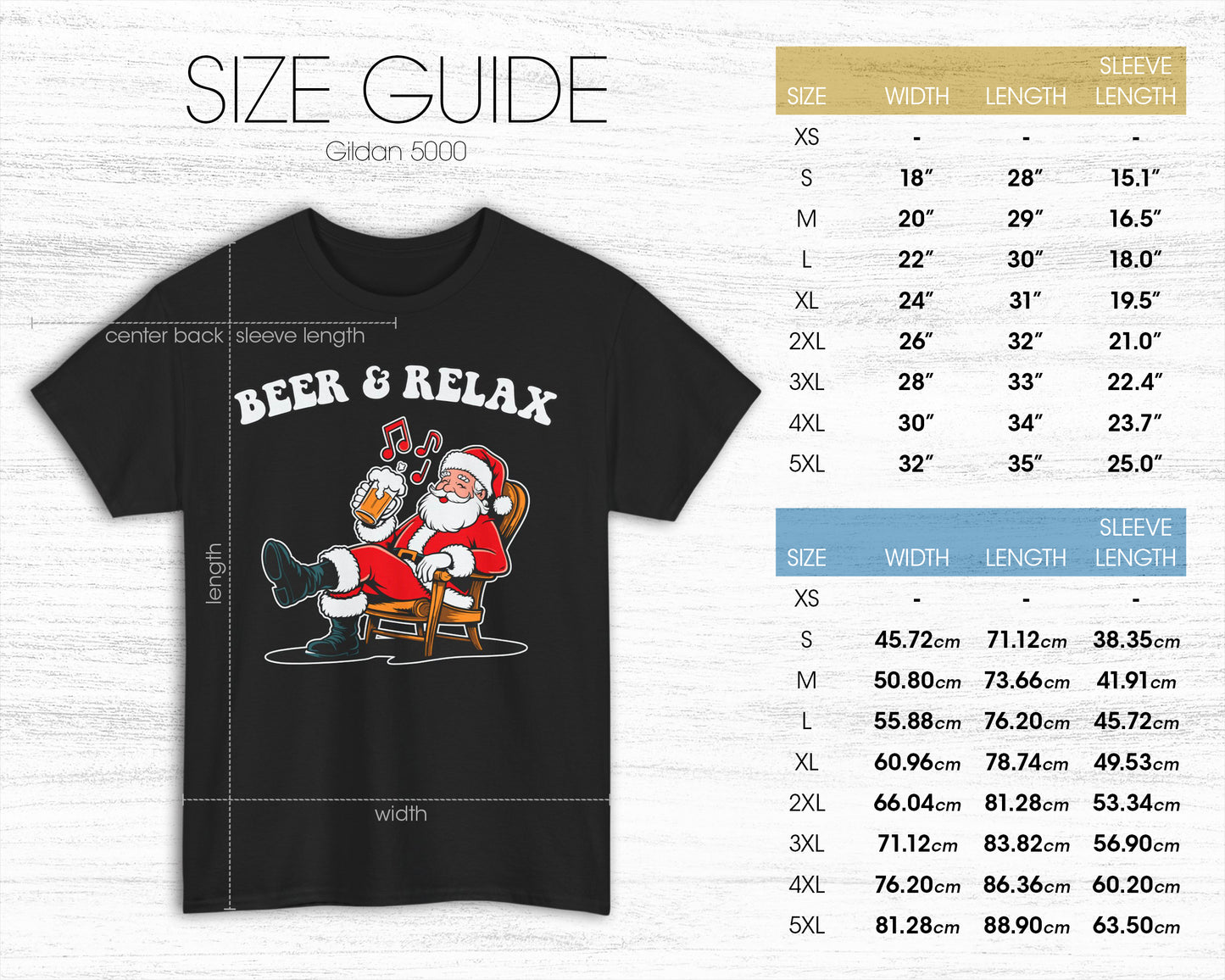 Beer & Relax unisex classic graphic tee