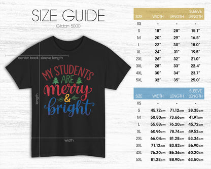 My Students are Merry & Bright unisex classic graphic tee