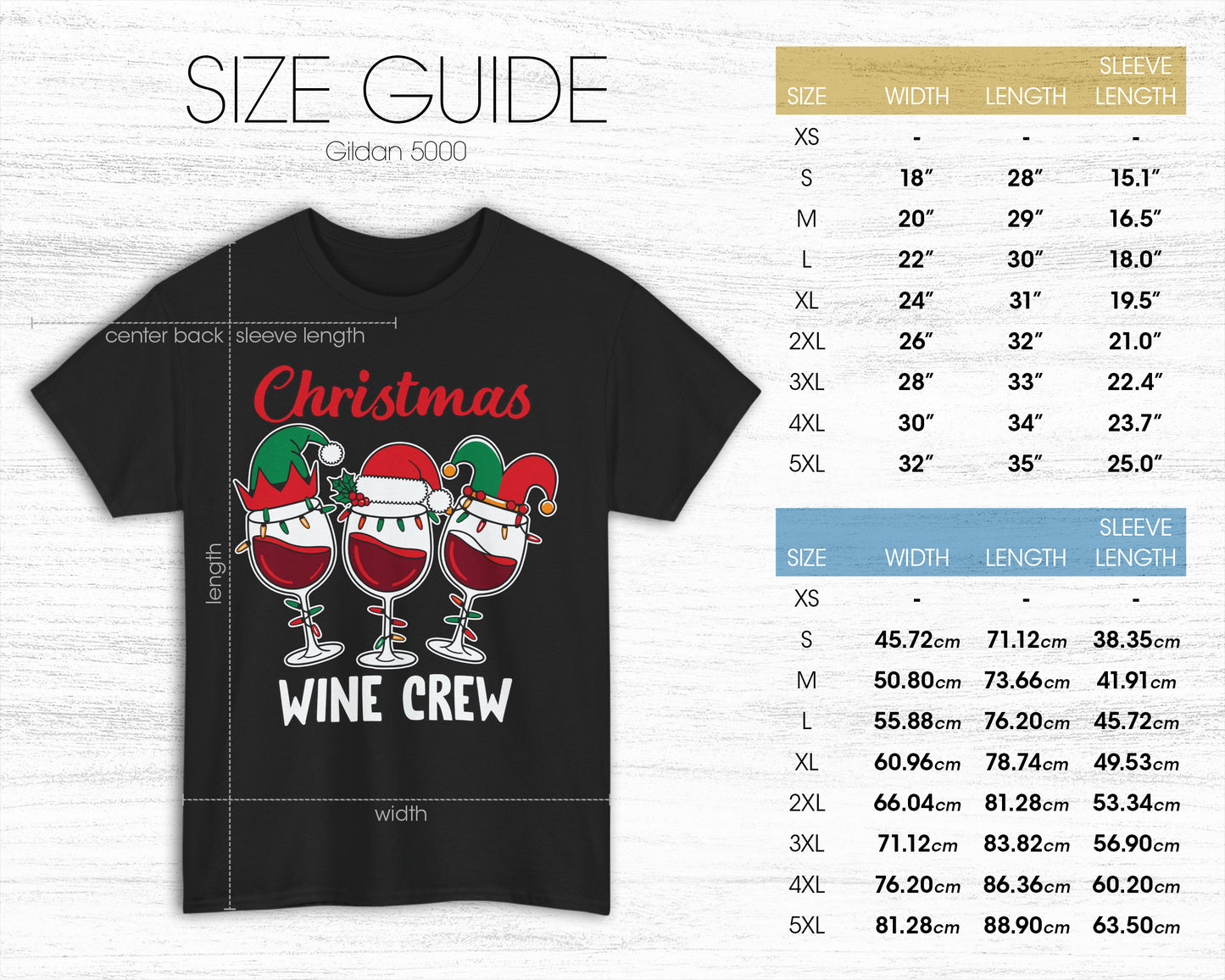 Christmas Wine Crew unisex classic graphic tee