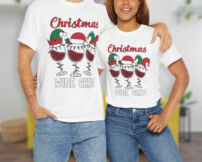 Christmas Wine Crew unisex classic graphic tee