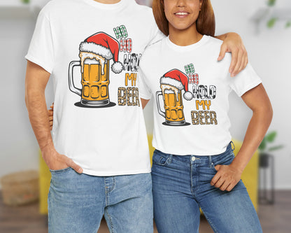 Ho Ho Hold My Beer unisex classic graphic tee