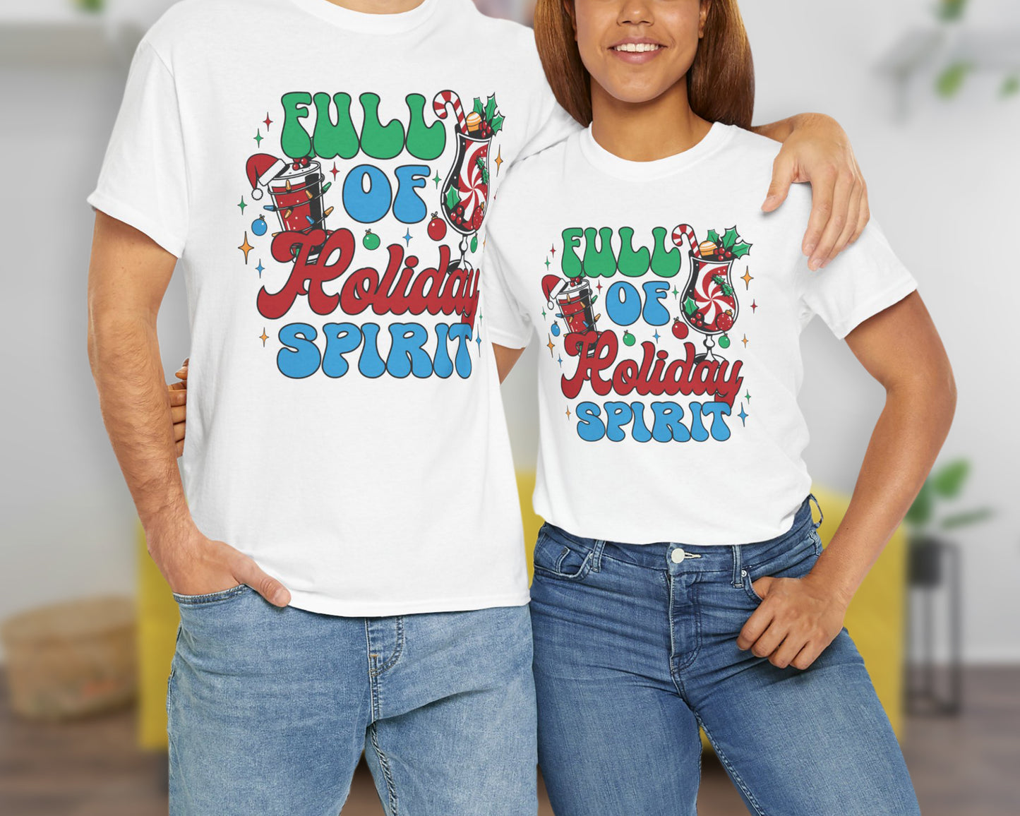 Full of Holiday Spirit unisex classic graphic tee