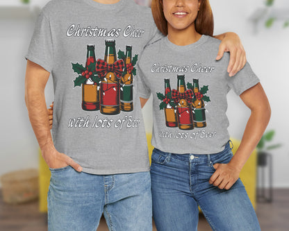 Christmas Cheer with lots of Beer unisex classic graphic tee